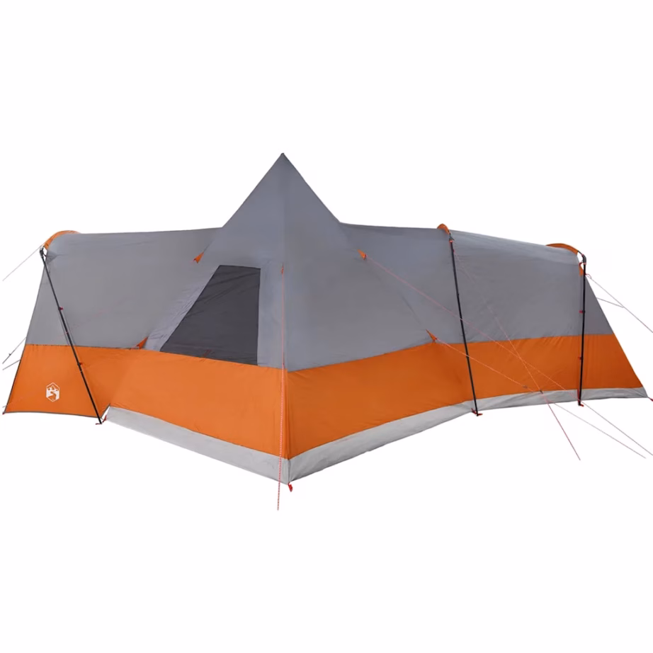 8-kohaline teepee-telk, hall ja oranž, 720 x 465 x 295 cm - 7