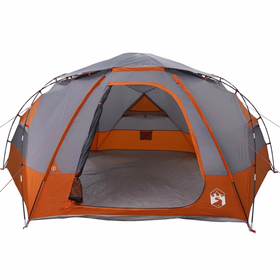 Kuplitelk eemaldatava vihmakattega, 8‑inimese, hall/oranž, 470 x 410 x 203 cm - 5