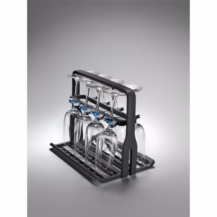 Veiniklaasihoidik nõudepesumasinale Electrolux 9029795540, 8 klaasi, must - 2