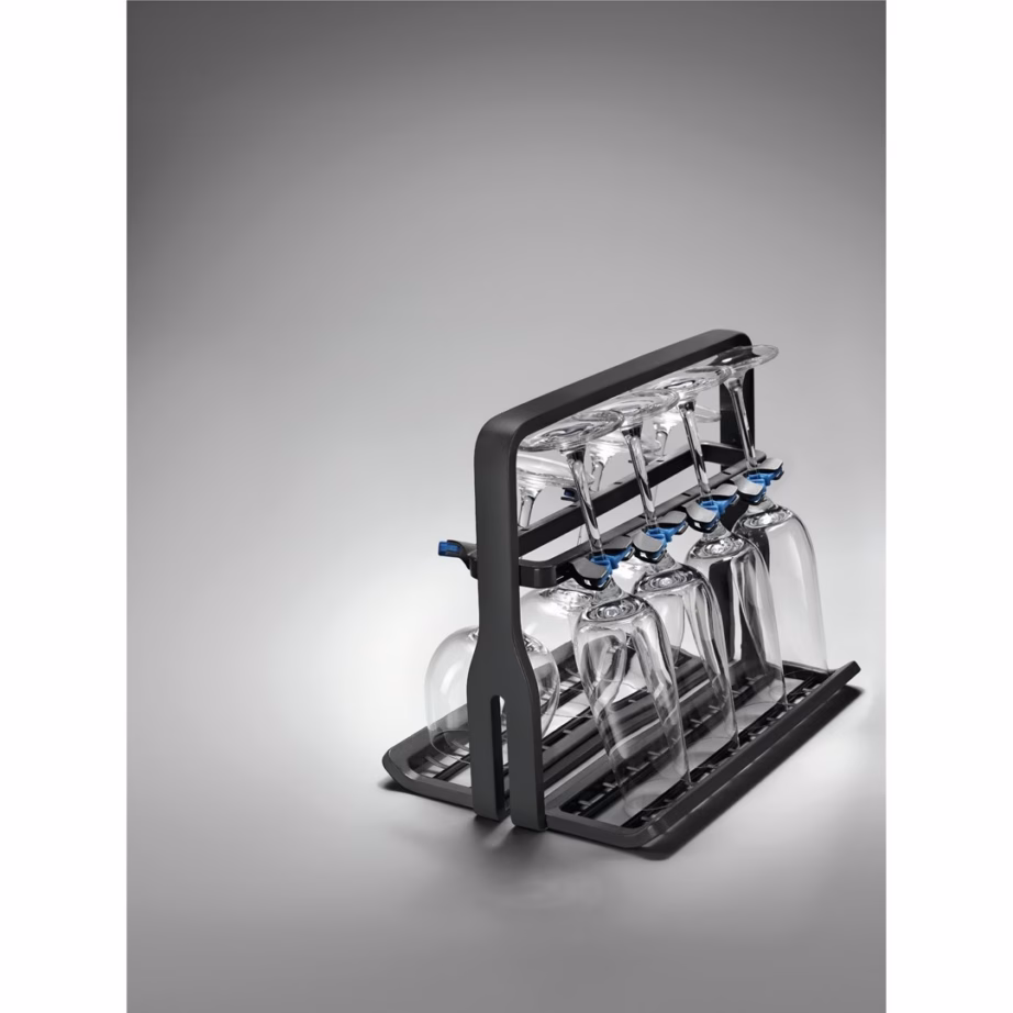 Veiniklaasihoidik nõudepesumasinale Electrolux 9029795540, 8 klaasi, must - 7