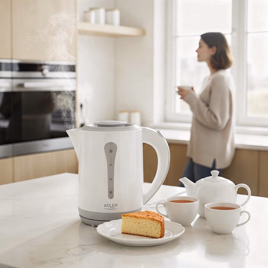Veekeetja Adler AD 1244, 2,5 l, 2200 W, valge-sinine - 17