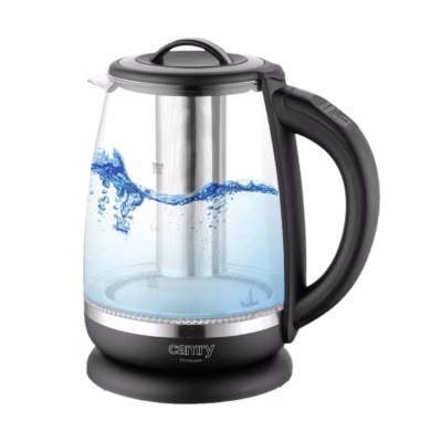 Veekeetja Adler Camry CR 1290, 2 l, 2200 W, klaaskorpus, reguleeritav temperatuur