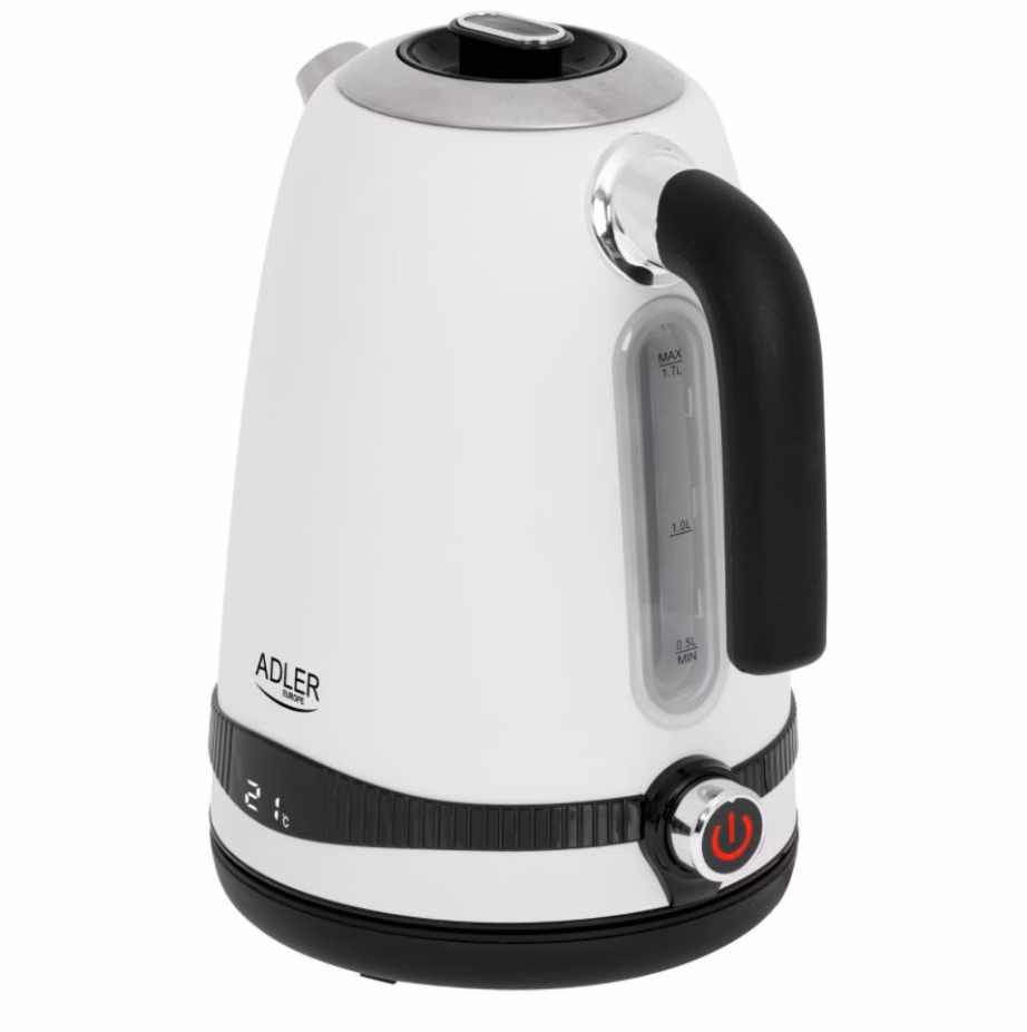 Veekeetja Adler AD 1295w, 1,7 l, LCD-ekraan, 7 temperatuuriseadet, valge - 4