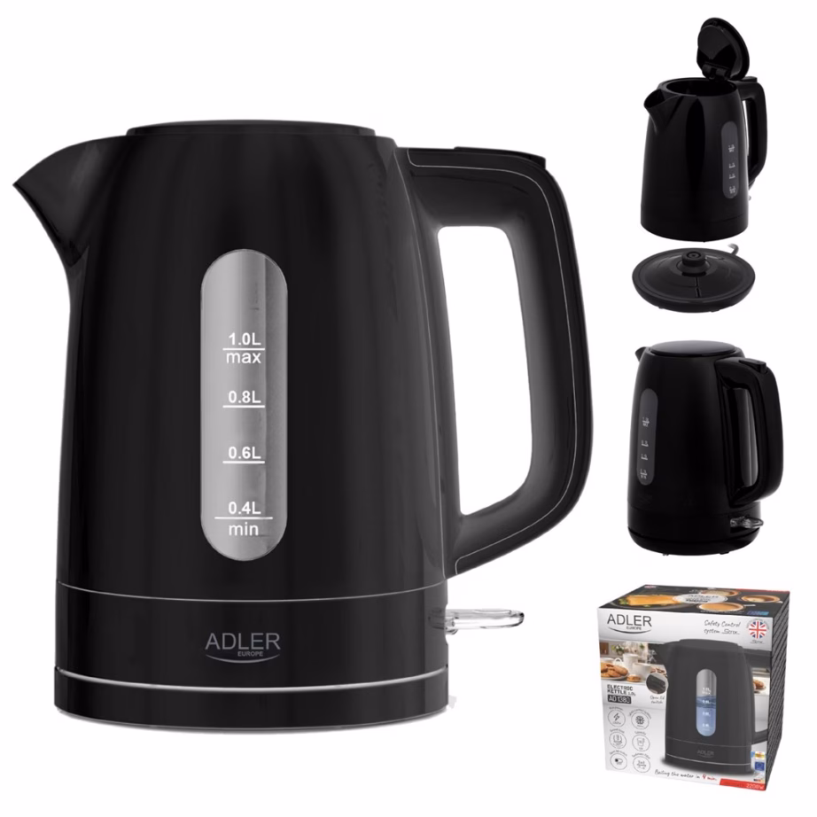Veekeetja Adler AD 1380B, 1 l, kuni 2200 W, must - 12