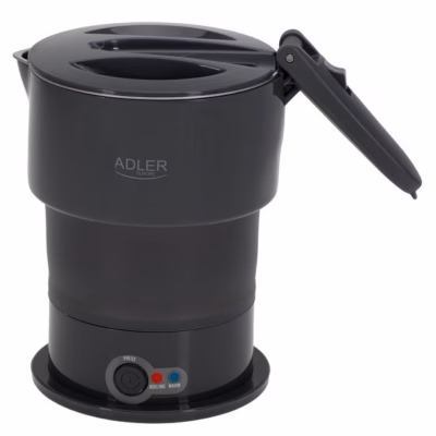 Kokkupandav veekeetja Adler AD 1377g, silikoonkorpus, 0,6 l, 600 W, hall