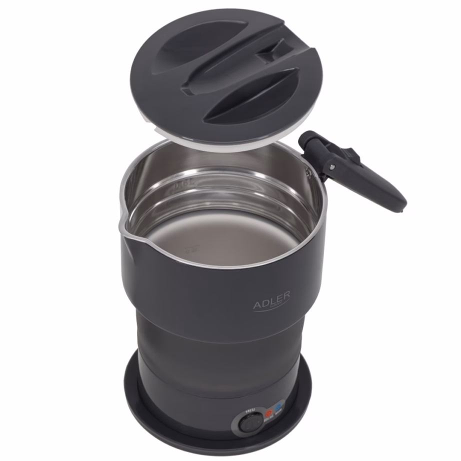 Kokkupandav veekeetja Adler AD 1377g, silikoonkorpus, 0,6 l, 600 W, hall - 5
