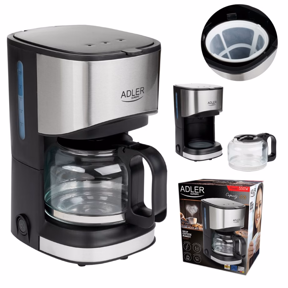 Tilkkohvimasin Adler AD 4407, 0,7 l kann, 550 W, soojashoid ja tilgalukk - 10