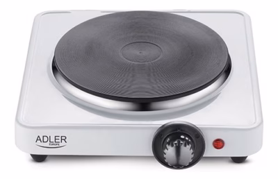 Lauapliit Adler AD 6503, 1 keeduala, 1500 W, valge