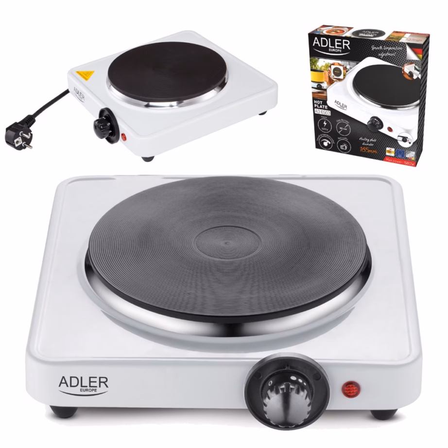 Lauapliit Adler AD 6503, 1 keeduala, 1500 W, valge - 5