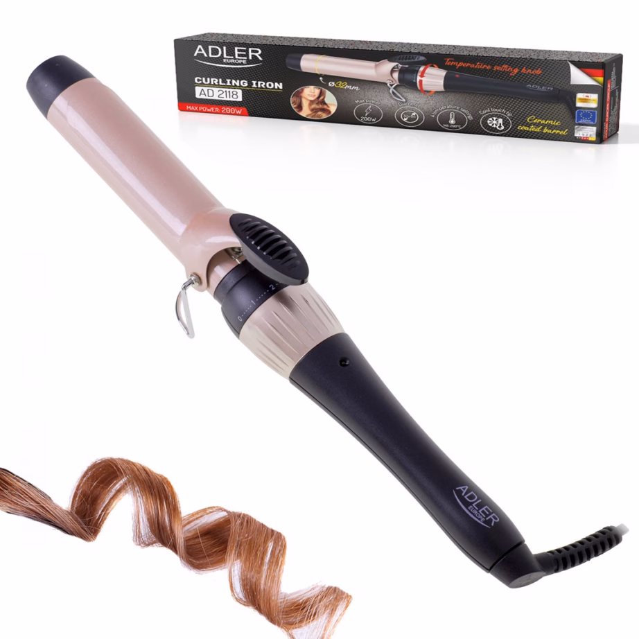 Lokitangid Adler AD 2118, 32 mm, 56 W, 140–200 °C, keraamiline kate - 7