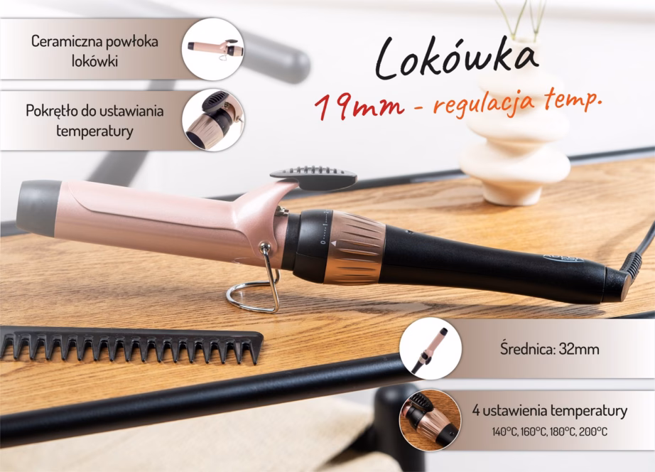 Lokitangid Adler AD 2118, 32 mm, 56 W, 140–200 °C, keraamiline kate - 12