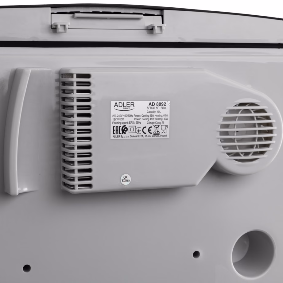 Kaasaskantav termoelektriline külmakast Adler AD 8092, 40 l, 12 V/230 V, E - 10