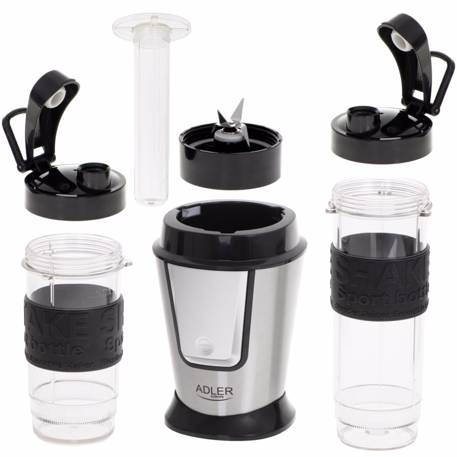 Spordiblender Adler AD 4081, 500 W, 0,5 l, 2 joogipudelit kaantega - 3