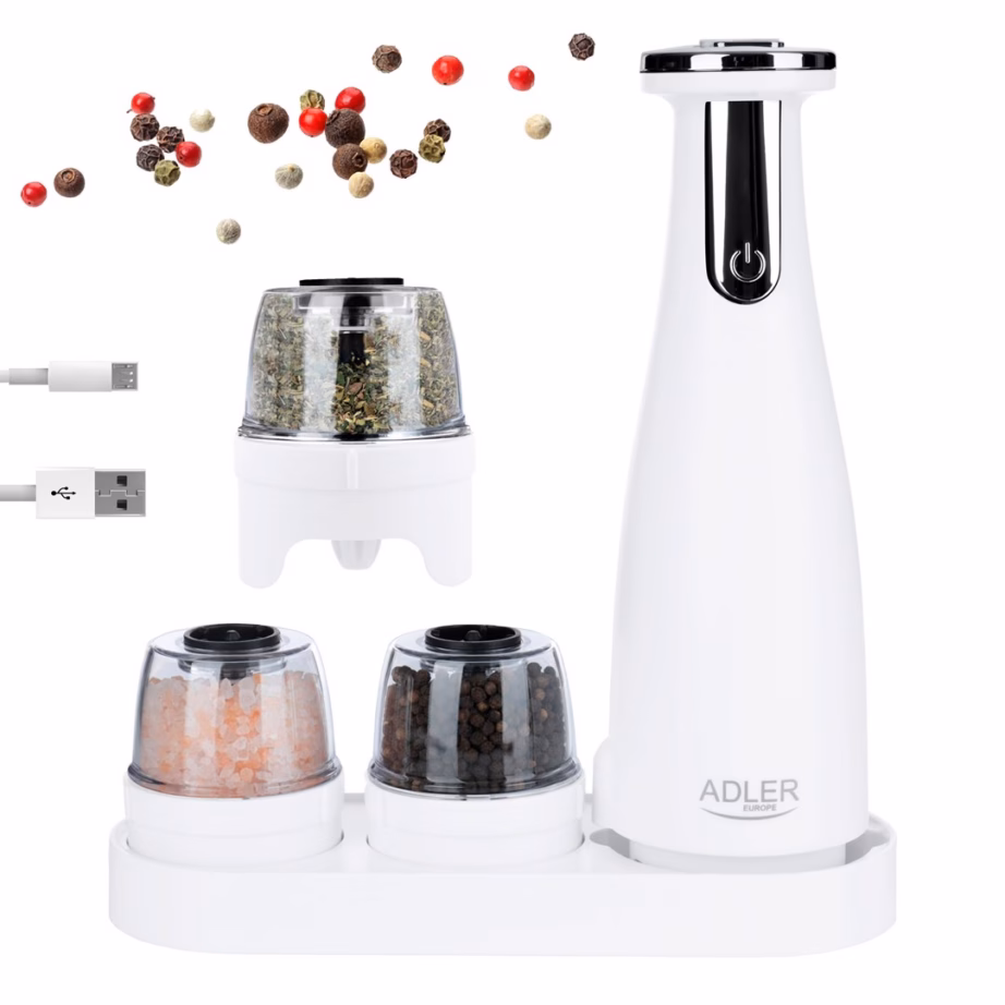 Vürtsiveskikomplekt Adler AD 4449W, 150 ml, USB-C laadimine, valge - 2
