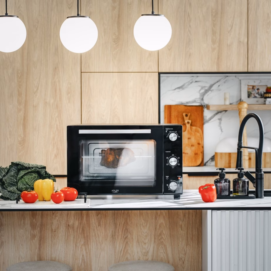 Miniahi Adler AD 6028, 60 l, 2000 W, pöördvardaga, must - 14