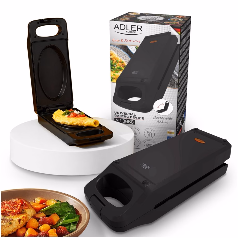 Multifunktsionaalne röster Adler AD 3066, grillfunktsiooniga, must, 900 W - 6