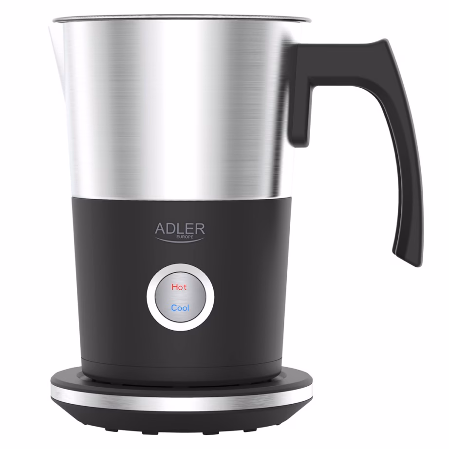 Piimavahustaja ja -soojendaja Adler AD 4497, 600 W, 300 ml, must/hõbedane - 2