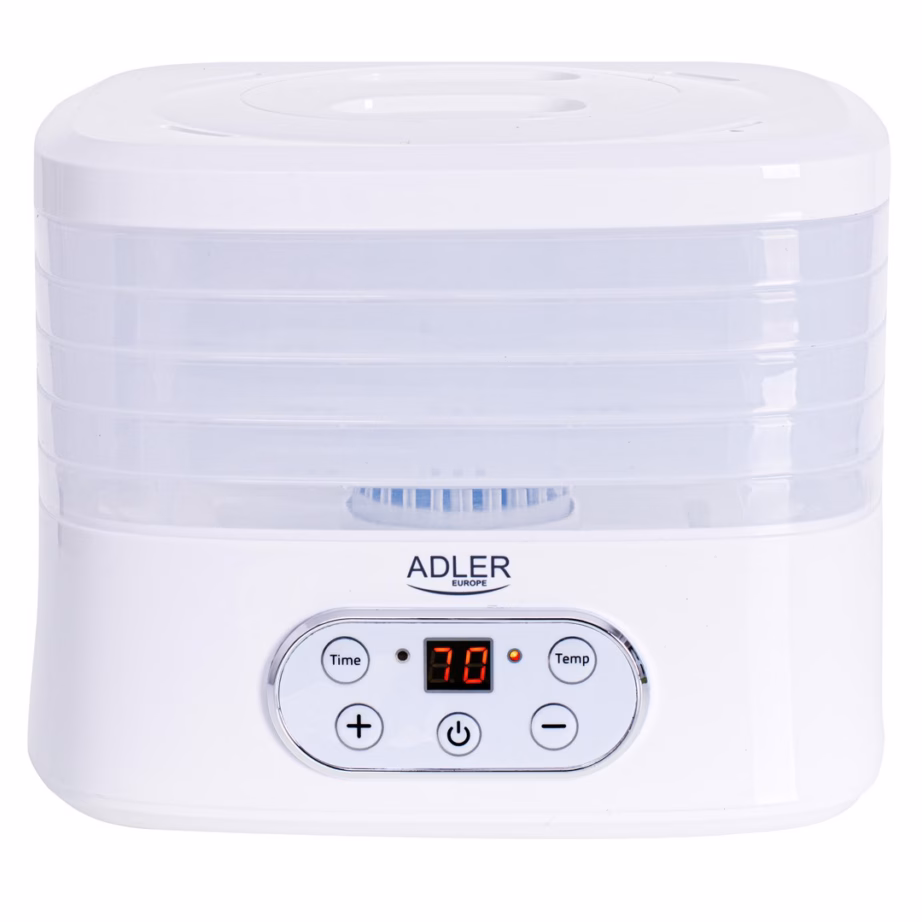 Toidukuivati Adler AD 6658, 5 resti, LCD-ekraan, 35–70 °C, 230 W - 5