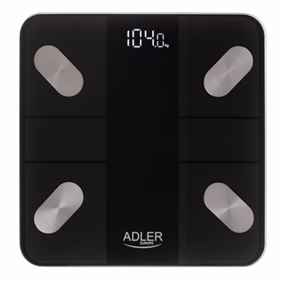 Nutikas vannitoakaal Adler AD 8186, Bluetooth 4.2, max 180 kg, must