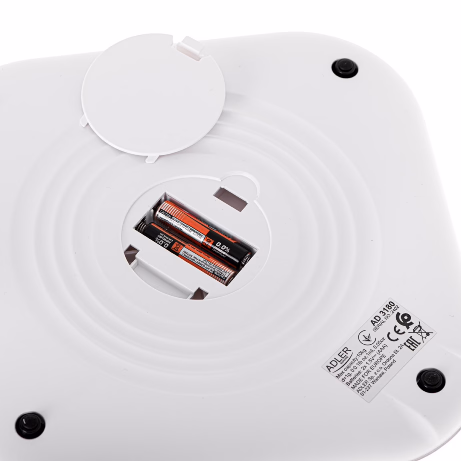 Elektrooniline köögikaal Adler AD 3180, 10 kg, 1 g täpsus, karastatud klaas - 5
