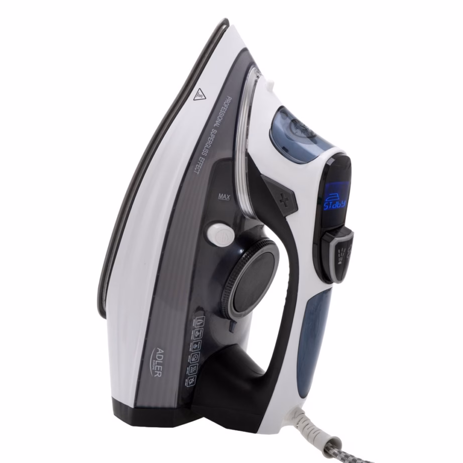 Aurutriikraud Adler AD 5053, 3000 W, 0,3 l veepaak, LCD-ekraan, aurulöök 240 g/min - 4