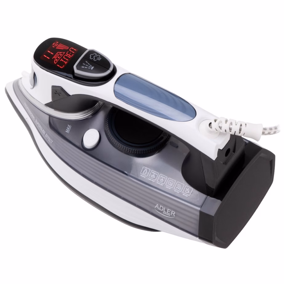 Aurutriikraud Adler AD 5053, 3000 W, 0,3 l veepaak, LCD-ekraan, aurulöök 240 g/min - 5