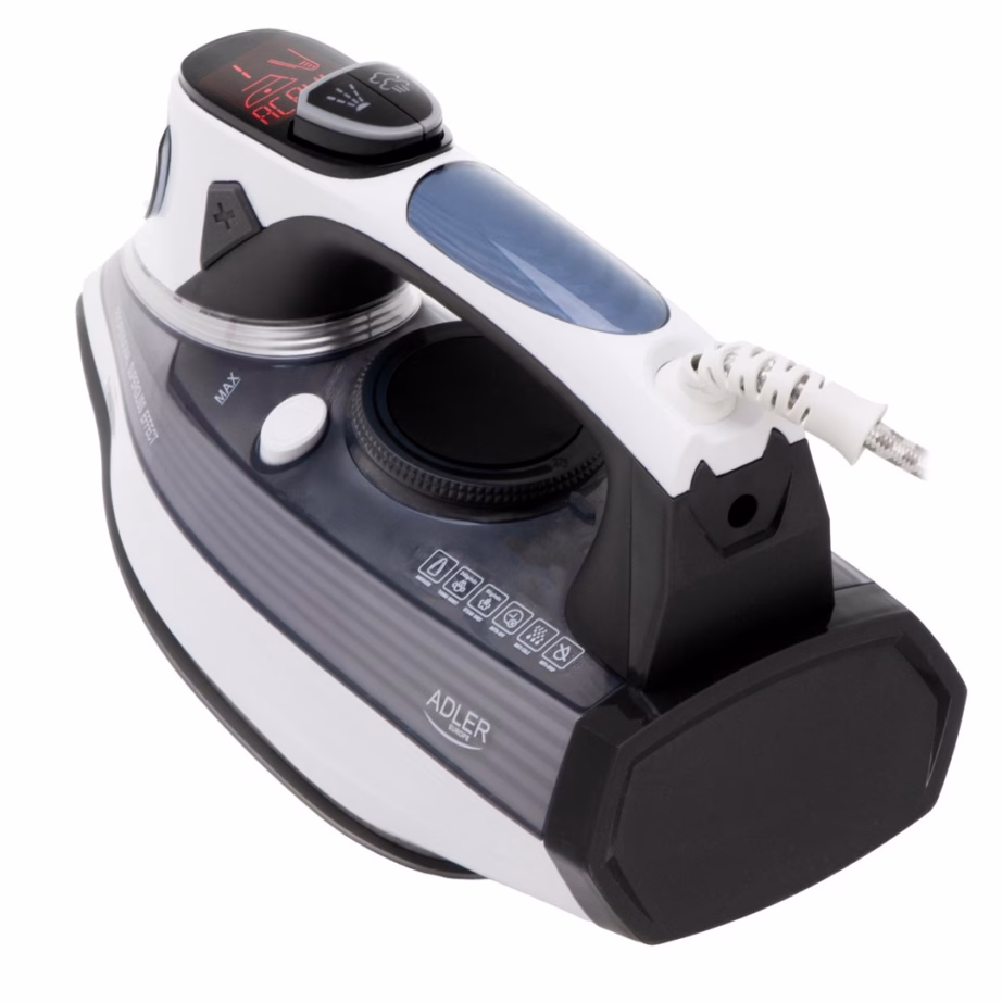 Aurutriikraud Adler AD 5053, 3000 W, 0,3 l veepaak, LCD-ekraan, aurulöök 240 g/min - 7