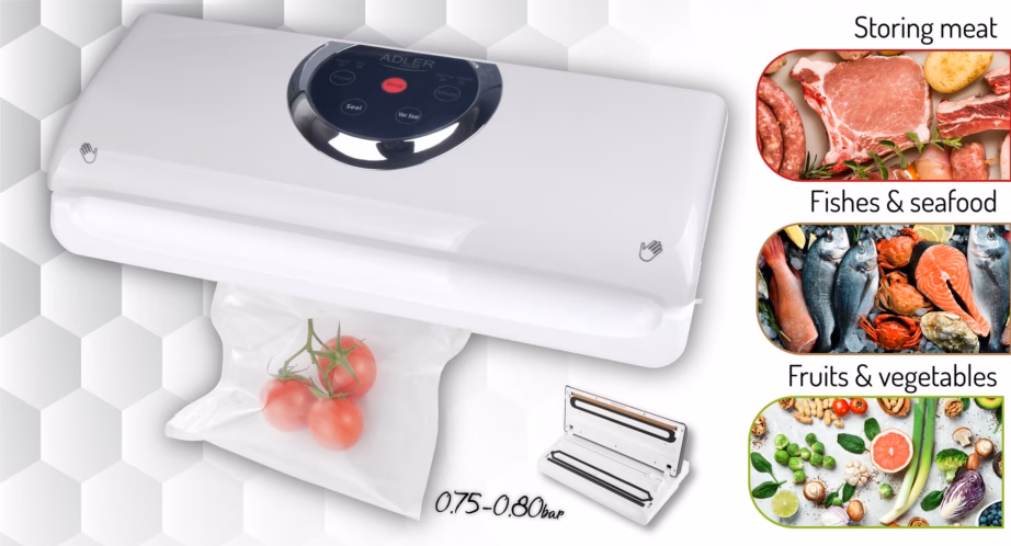 Vaakumpakendaja Adler AD 4503, 130 W, -750 kuni -800 mbar - 8
