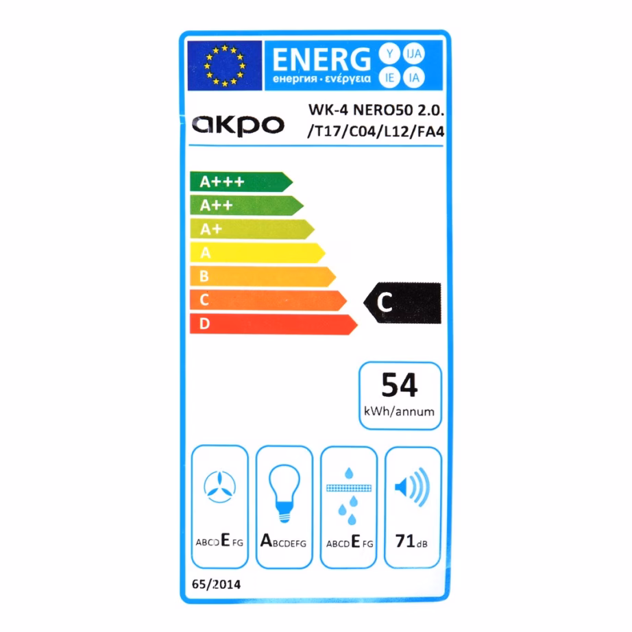 Seinakubu AKPO WK-4 NERO LINE 2.0 50 Valge T300, 50 cm, LED, 323,9 m³/h - 15