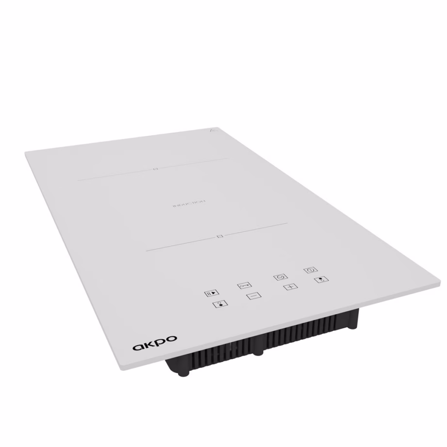 Integreeritav induktsioonpliidiplaat AKPO PIA 6802, 2 keeduala, valge - 3