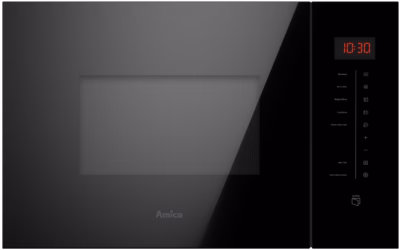 Integreeritav kombineeritud mikrolaineahi Amica AMMB25E2SGB X-TYPE, 25 L, 900 W, must