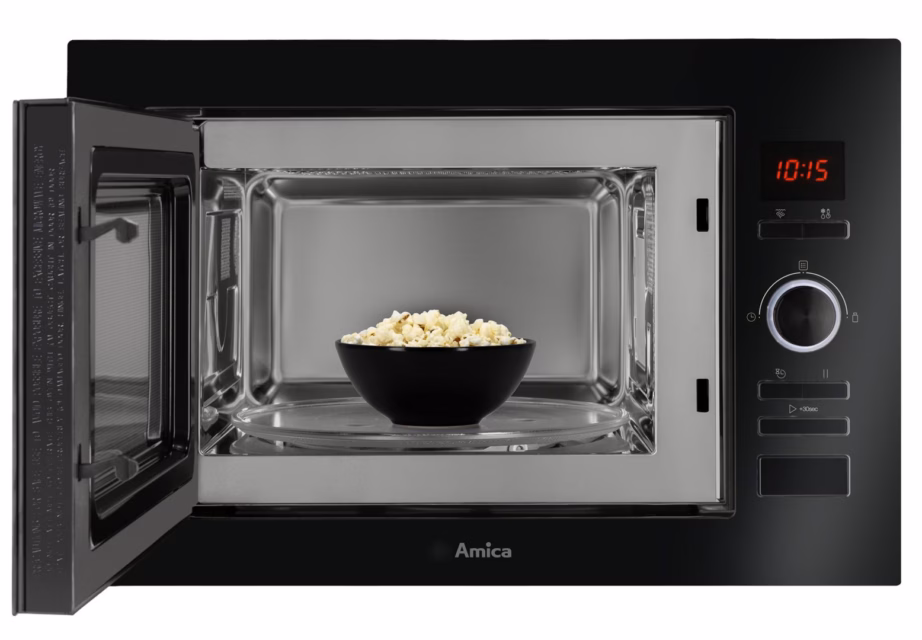 Integreeritav mikrolaineahi Amica AMMB25E3GB, 25 l, 900 W, grill 1000 W, must - 3