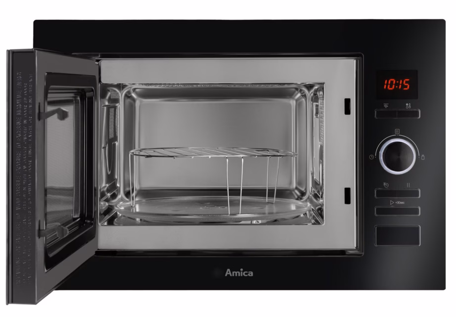 Integreeritav mikrolaineahi Amica AMMB25E3GB, 25 l, 900 W, grill 1000 W, must - 6