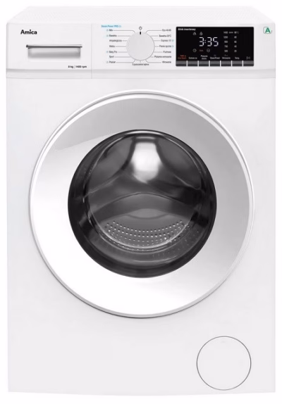 Eraldiseisev eestlaetav pesumasin Amica WA5S814ALISH, 8 kg, A, 1400 p/min