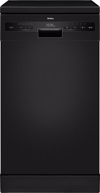 Eraldiseisev nõudepesumasin Amica DFM46C8EOiBH, 45 cm, energiaklass C, must