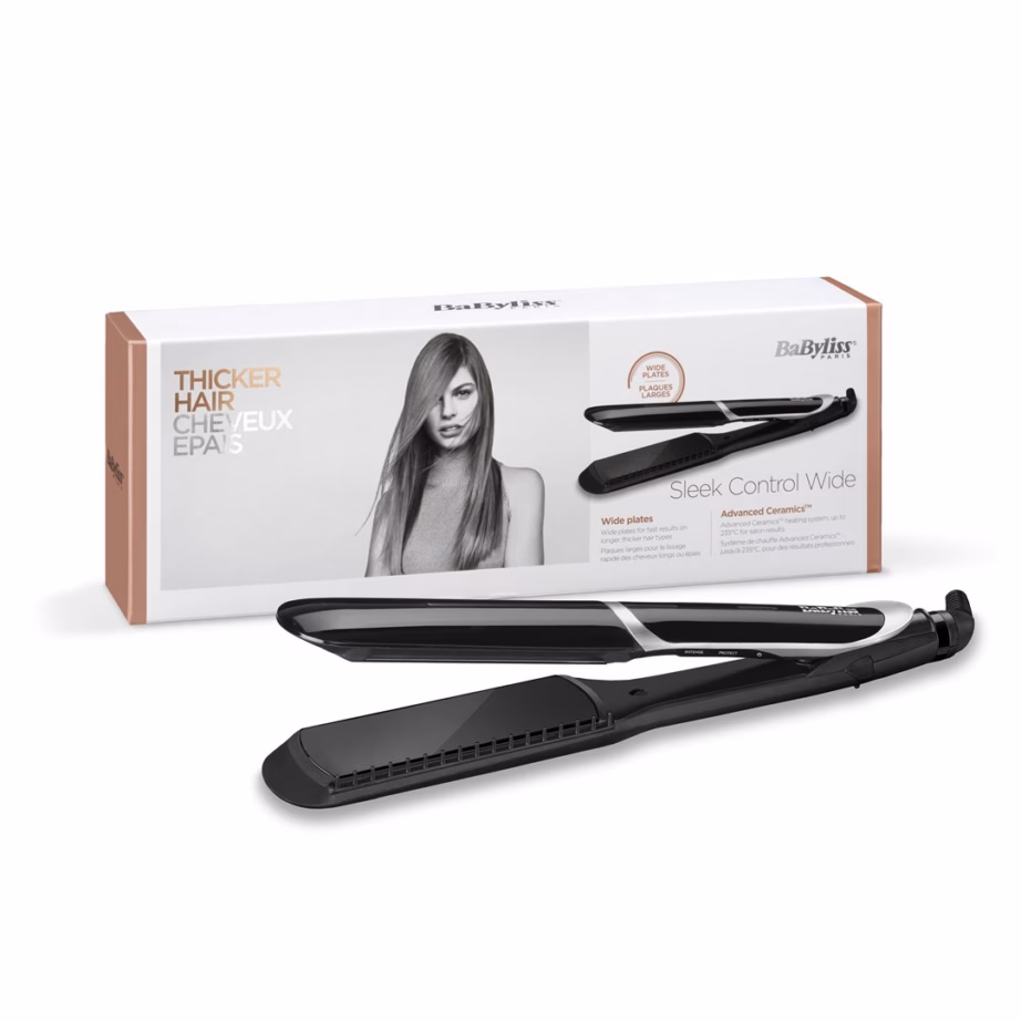 Juuksesirgendaja BaByliss Sleek Control Wide, 3,5 cm plaadid, 140–235 °C, 2,5 m juhe - 7