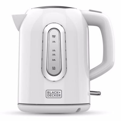 Veekeetja Must+DECKER BXKE2204E, 1,7 l, 2200 W, valge