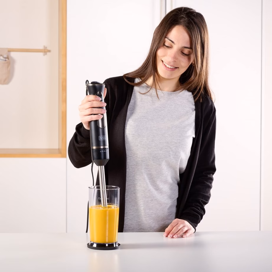 Saumikser Black+Decker BXHBA800E, 800 W, 0,6 l mõõdutops ja 0,5 l hakkija, must - 9