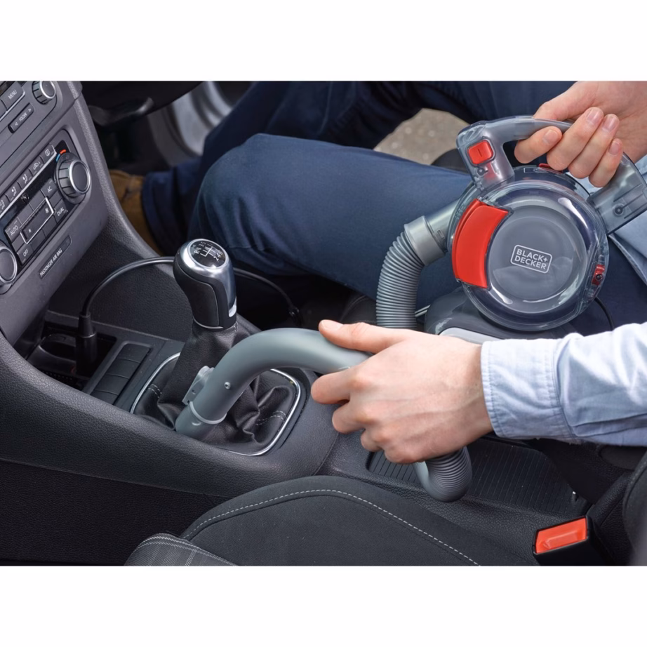 Autotolmuimeja Black+Decker PD1200AV-XJ, 12 V, kotita, 0,56 l, hall/oranž - 8