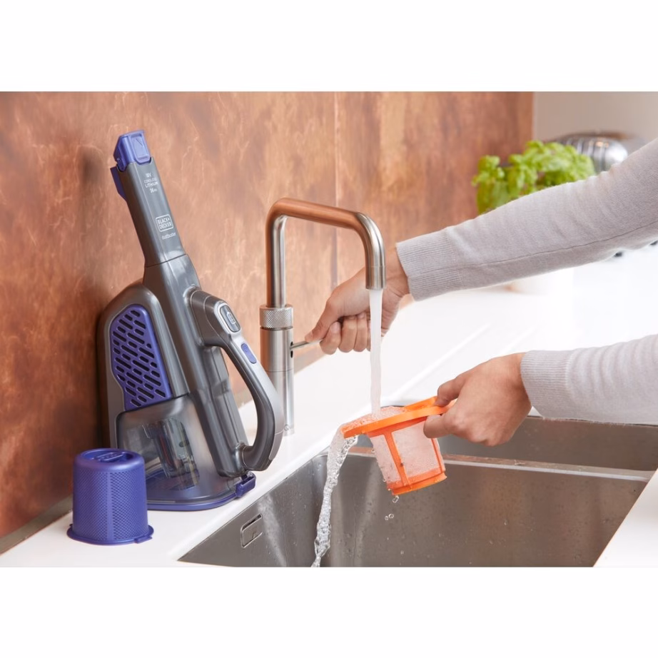 Käsitolmuimeja Black+Decker BHHV520BFP, 18 V, 0,7 l, kotita, must/lilla - 15