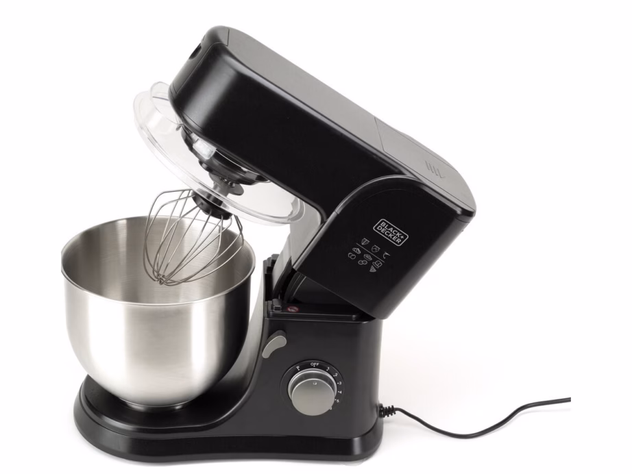 Planetaarmikser Black+Decker BXKM1001E, 1000 W, 5,2 l roostevabast terasest kauss - 2