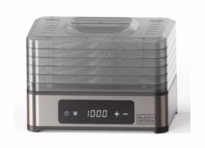 Toidukuivati Must+DECKER BXDE401E, 400 W, 5 resti, 35–70 °C