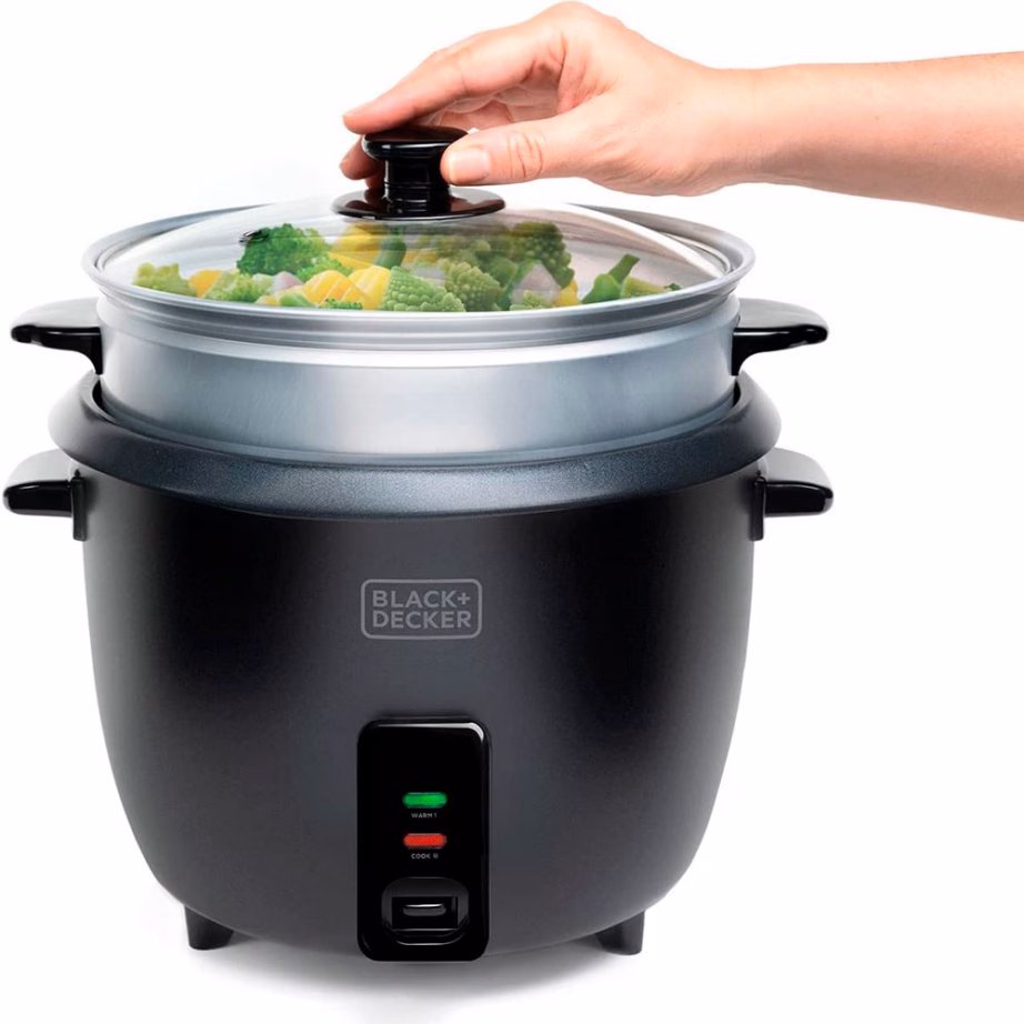 Riisikeetja Black+Decker BXRC1800E, 1,8 l, 700 W, mittenakkuva kattega - 2