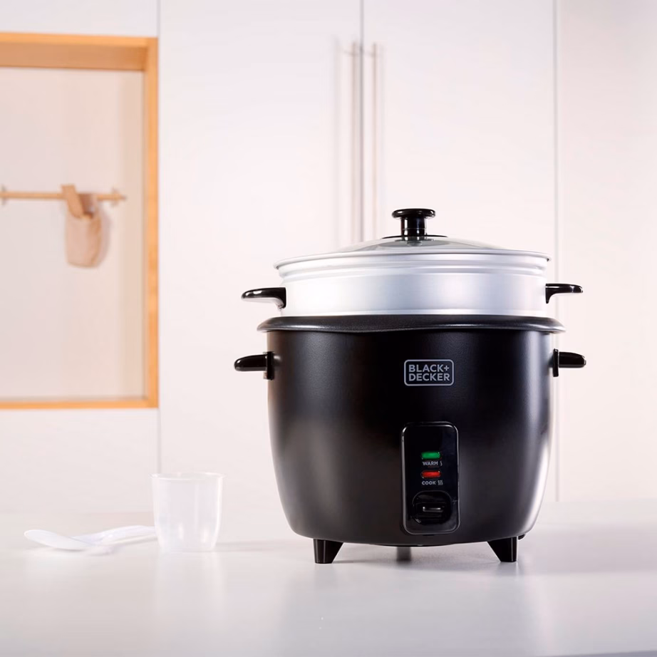 Riisikeetja Black+Decker BXRC1800E, 1,8 l, 700 W, mittenakkuva kattega - 5