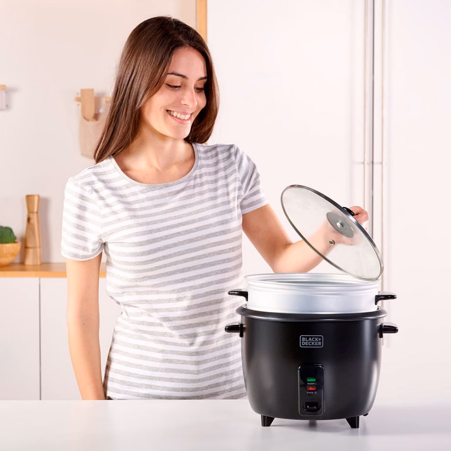 Riisikeetja Black+Decker BXRC1800E, 1,8 l, 700 W, mittenakkuva kattega - 9