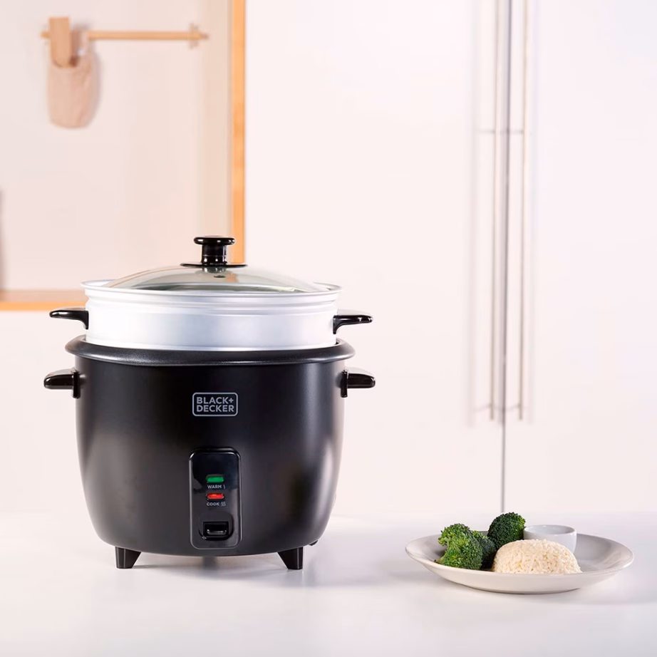 Riisikeetja Black+Decker BXRC1800E, 1,8 l, 700 W, mittenakkuva kattega - 11