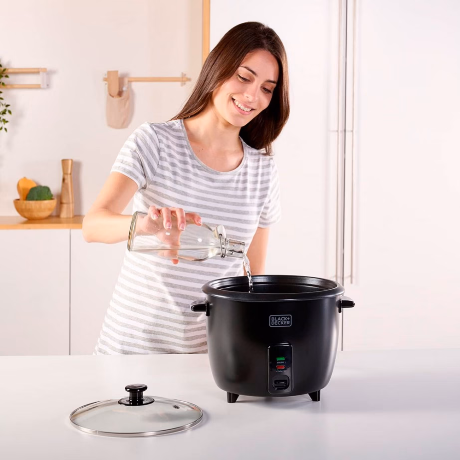 Riisikeetja Black+Decker BXRC1800E, 1,8 l, 700 W, mittenakkuva kattega - 12