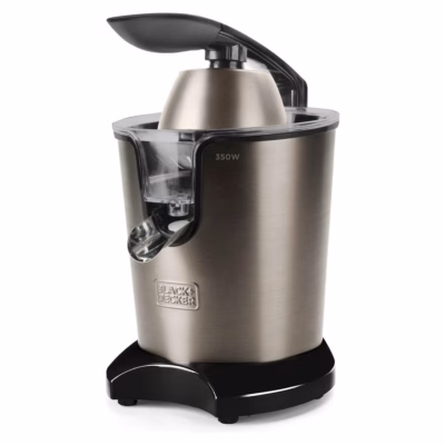 Tsitrusepress Must+DECKER BXCJ350E, 350 W, 0,65 l mahlanõu, 2 presskoonust