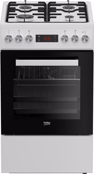 Eraldiseisev pliit Beko FSE52323DWD, gaasipliit ja elektriahi, must, 50 cm