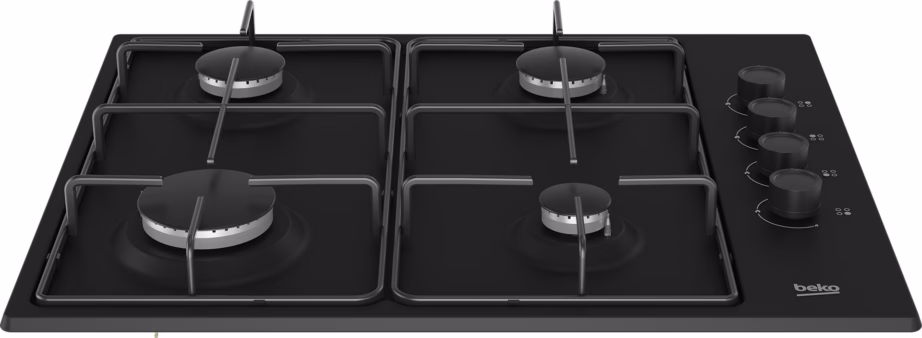 Integreeritav gaasipliidiplaat Beko HIBG64120SB, 60 cm, 4 tsooni, must - 6